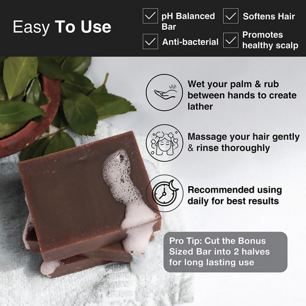 Soulflower Reetha Coconut Milk Hair Cleansing Bar - Distacart