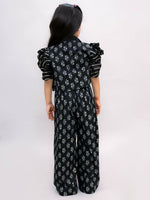 Thumbnail for Lil Drama Bollywood Tadka Black Stylish Jacket and Pant With Bustier Set For Girls