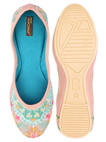 Thumbnail for Desi Colour Women Indian Ethnic Footwear-Dual Colour Emb - Distacart