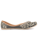 Thumbnail for Desi Colour Women Indian Ethnic Footwear-Black Gungroo - Distacart