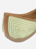 Thumbnail for Desi Colour Women Indian Ethnic Footwear-Sea Green Pearl Web - Distacart