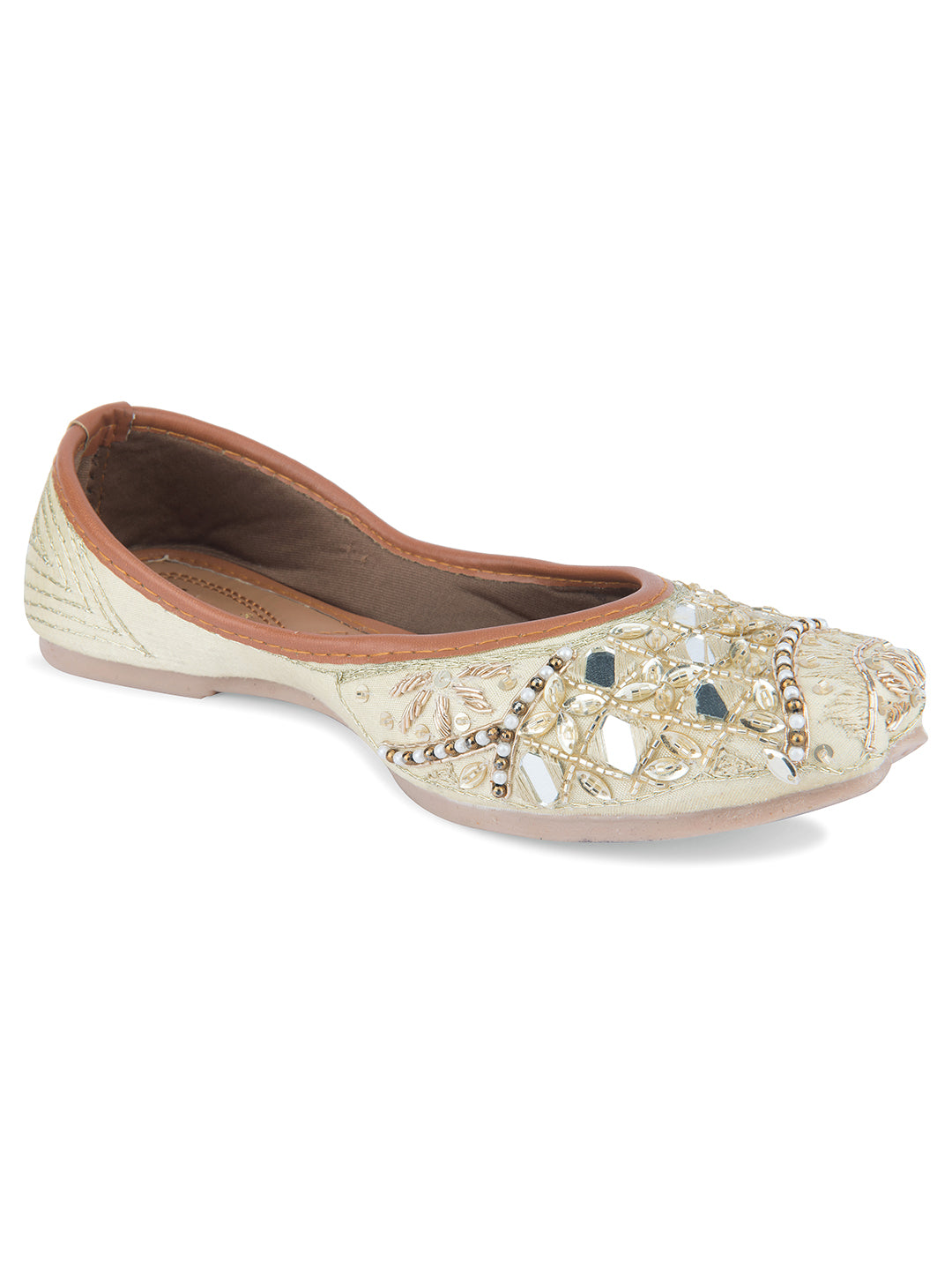 Desi Colour Women Indian Ethnic Footwear-Heavy Emb -1 - Distacart