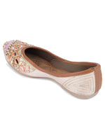 Thumbnail for Desi Colour Women Indian Ethnic Footwear-Heavy Emb -4 - Distacart