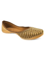 Thumbnail for Desi Colour Women Indian Ethnic Footwear-TPR-Golden Lines - Distacart