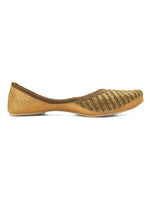 Thumbnail for Desi Colour Women Indian Ethnic Footwear-TPR-Golden Lines - Distacart
