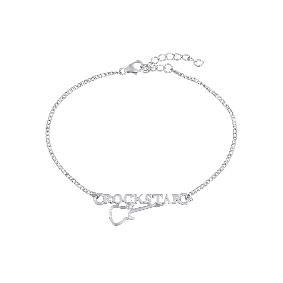 trueBrowns 925 Sterling Silver Precious ROCKSTAR Bracelet Rakhi