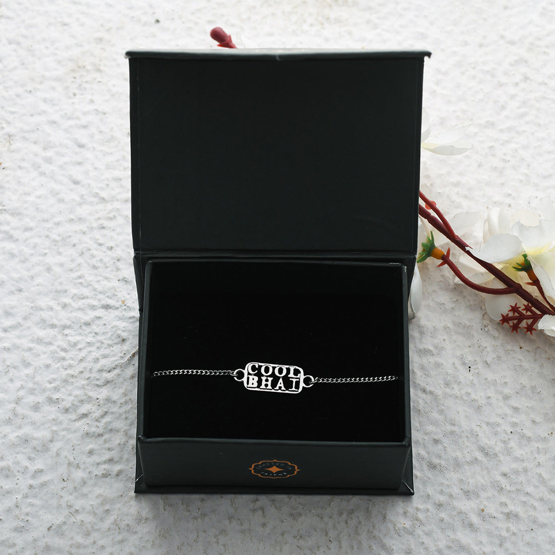 trueBrowns 925 Sterling Silver Precious Cool Bhai Bracelet Rakhi
