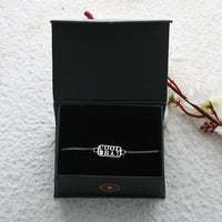Thumbnail for trueBrowns 925 Sterling Silver Precious Cool Bhai Bracelet Rakhi