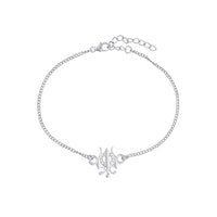 Thumbnail for trueBrowns 925 Sterling Silver Precious Trishul Silver Bracelet Rakhi