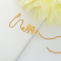 Thumbnail for trueBrowns 925 Sterling Silver 22k Gold Micron Plated Bhai Bracelet Rakhi