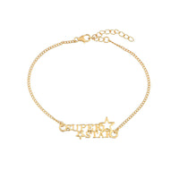 Thumbnail for trueBrowns 925 Sterling Silver 22k Gold Micron Plated Superstar Bracelet Rakhi