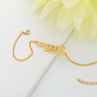 Thumbnail for trueBrowns 925 Sterling Silver 22k Gold Micron Plated Superstar Bracelet Rakhi