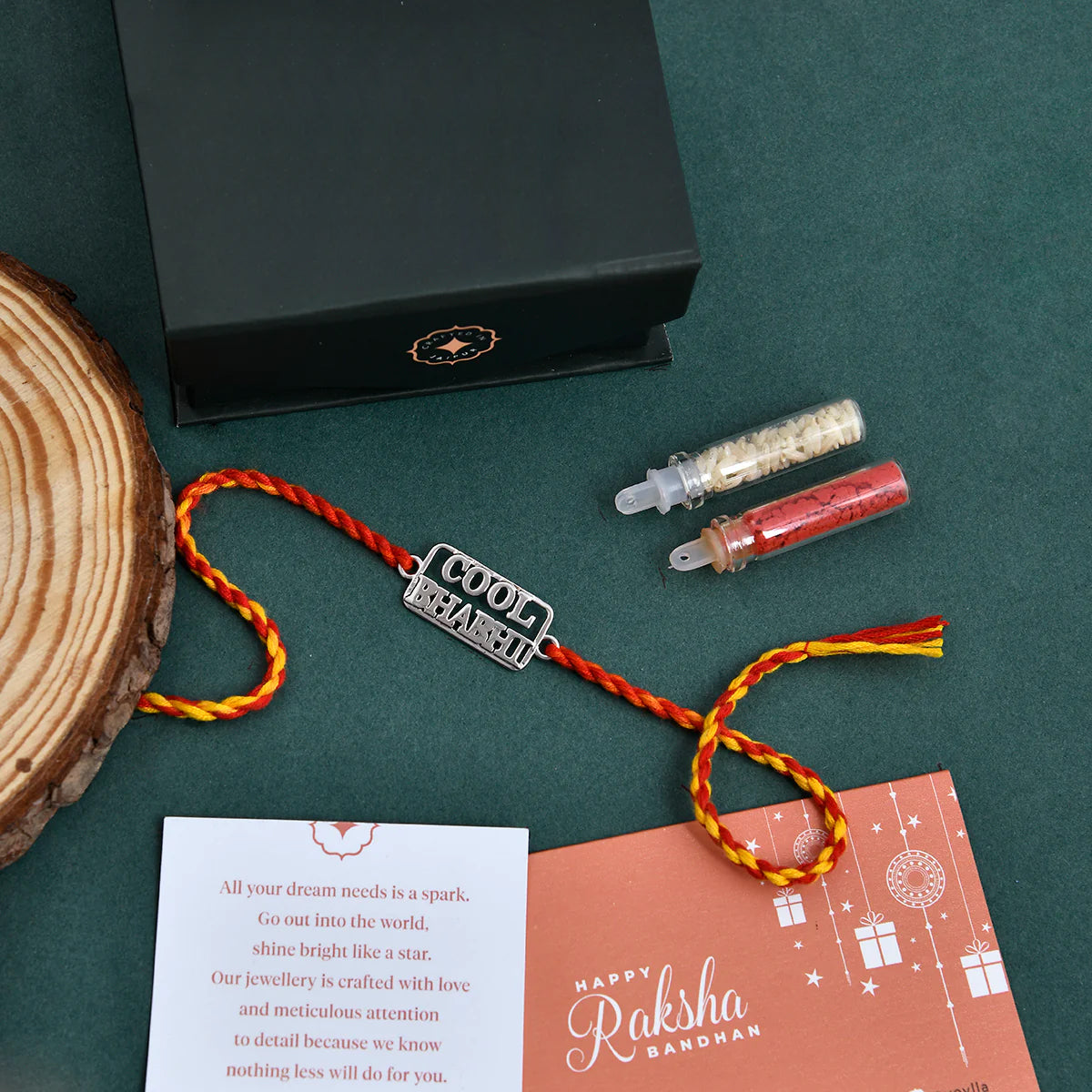 trueBrowns 925 Sterling Silver Precious Cool Bhabhi Thread Rakhi