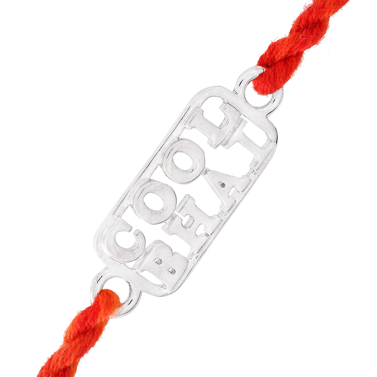trueBrowns 925 Sterling Silver Precious Cool Bhai Thread Rakhi