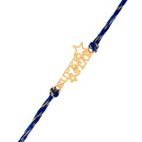 Thumbnail for trueBrowns 925 Sterling Silver 22k Gold Micron Plated Superstar Thread Rakhi