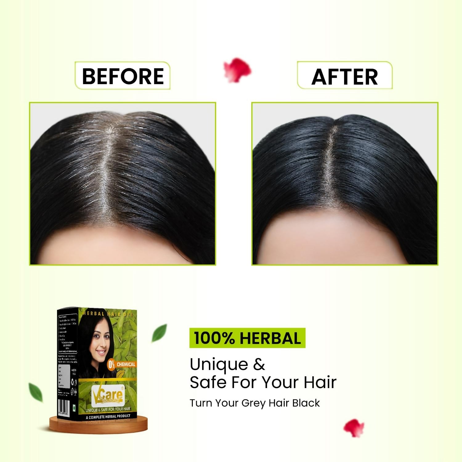 VCare Natural Herbal Hair Dye Powder