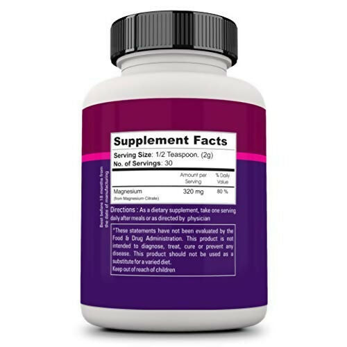 Zenith Nutrition Magnesium Citrate Powder - Distacart