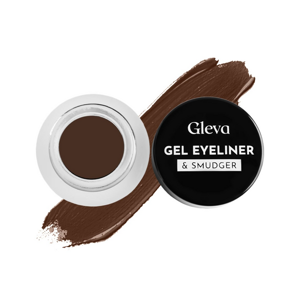 Gleva Compact Black Gel Eyeliner - Brown - Distacart