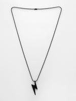 Thumbnail for NVR Men's Set of 2 Black & Silver Flash Pendent With Chain - Distacart