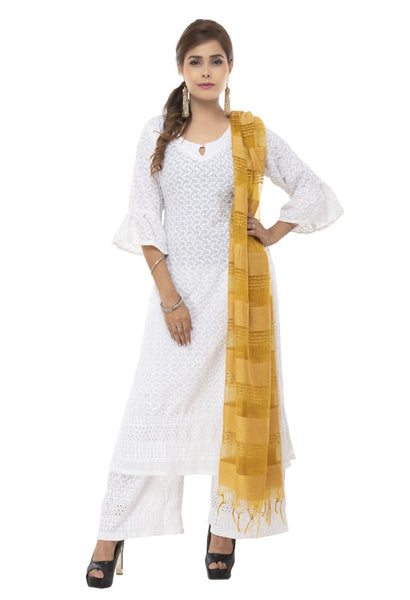 Mominos Fashion Moeza Cotton Payal Design Golden Dupatta - Distacart