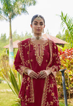 Thumbnail for Teeya Creation Rani Color Chinon Silk Heavy Embroidery Work Fully Stitched Salwar Suit - Distacart