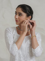 Thumbnail for Gharana India Mul Cotton Fine Chikankari Kurta White