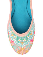 Thumbnail for Desi Colour Women Indian Ethnic Footwear-Dual Colour Emb - Distacart