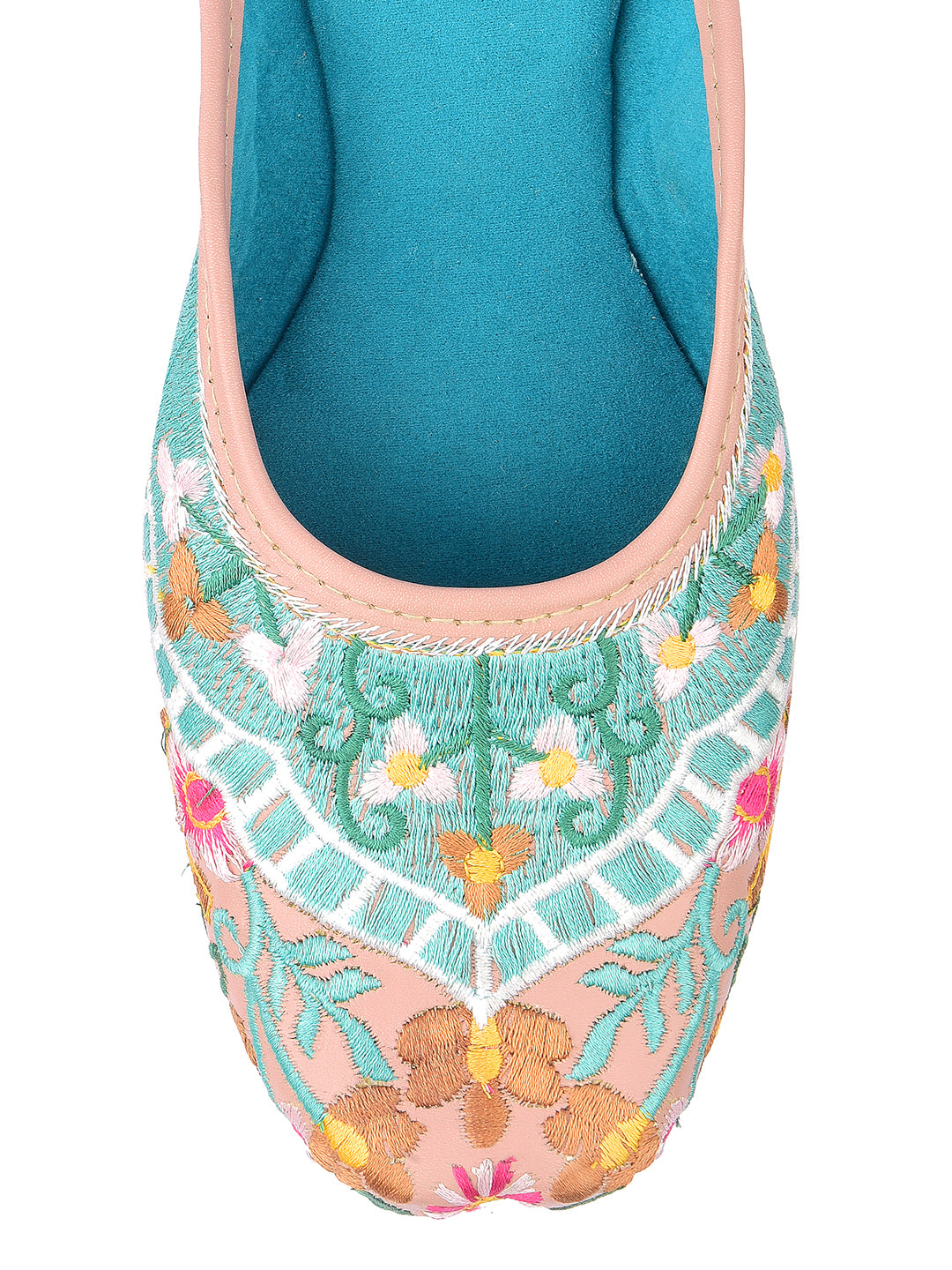 Desi Colour Women Indian Ethnic Footwear-Dual Colour Emb - Distacart