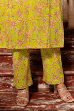 Thumbnail for Pomcha Jaipur Kapas Green Suit Set - Distacart