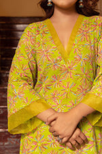 Thumbnail for Pomcha Jaipur Kapas Green Suit Set - Distacart