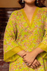 Thumbnail for Pomcha Jaipur Kapas Green Suit Set