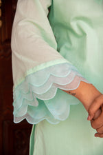 Thumbnail for Pomcha Jaipur Kapas Pastel Green Co-Ord Set - Distacart