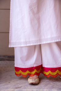 Thumbnail for Pomcha Jaipur Kapas Rangbirangi White Co-Ord Set