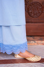 Thumbnail for Pomcha Jaipur Kapas Powder Blue Co-Ord Set - Distacart