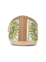 Thumbnail for Desi Colour Women Indian Ethnic Footwear-Mini Dabka-Mirror Jarkan 4 - Distacart