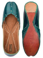 Thumbnail for Desi Colour Women Indian Ethnic Footwear-Green Elegance - Distacart