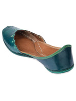 Thumbnail for Desi Colour Women Indian Ethnic Footwear-Green Elegance - Distacart