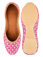 Thumbnail for Desi Colour Women Indian Ethnic Footwear-Pinky - Distacart