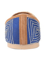 Thumbnail for Desi Colour Women Indian Ethnic Footwear-Royal Blue Emb - Distacart