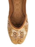 Thumbnail for Desi Colour Women Indian Ethnic Footwear-Party Collection - Gold Pearl - Distacart