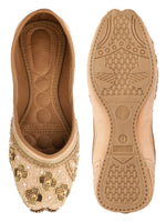 Thumbnail for Desi Colour Women Indian Ethnic Footwear-Party Collection - Peach - Distacart