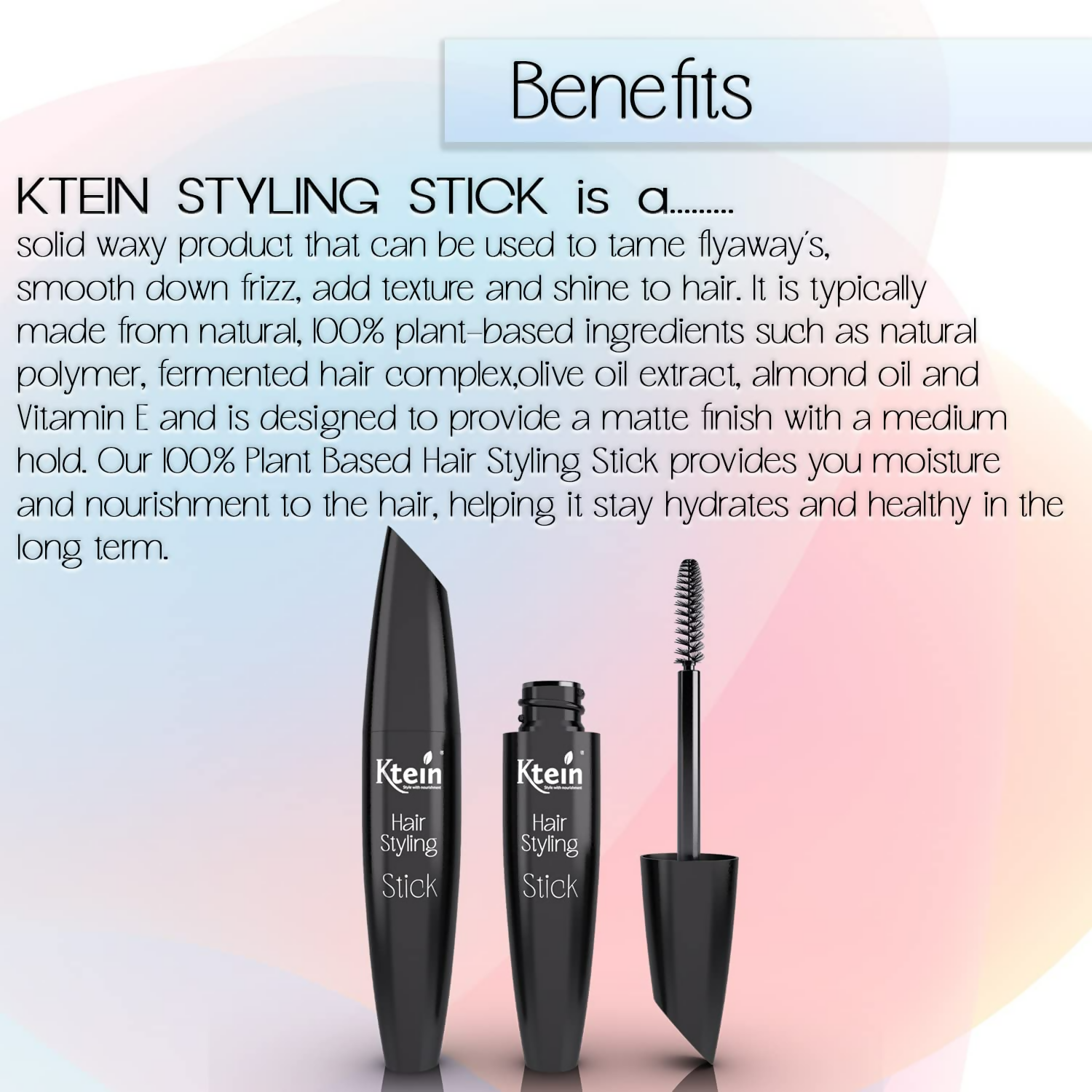 Ktein 100% Natural Plant Based Hair Styling stick - Distacart