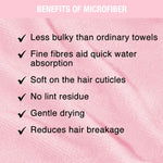Thumbnail for Nykaa Naturals Microfiber Hair Wrap for Frizz Free & Shiny Hair - Pink - Distacart