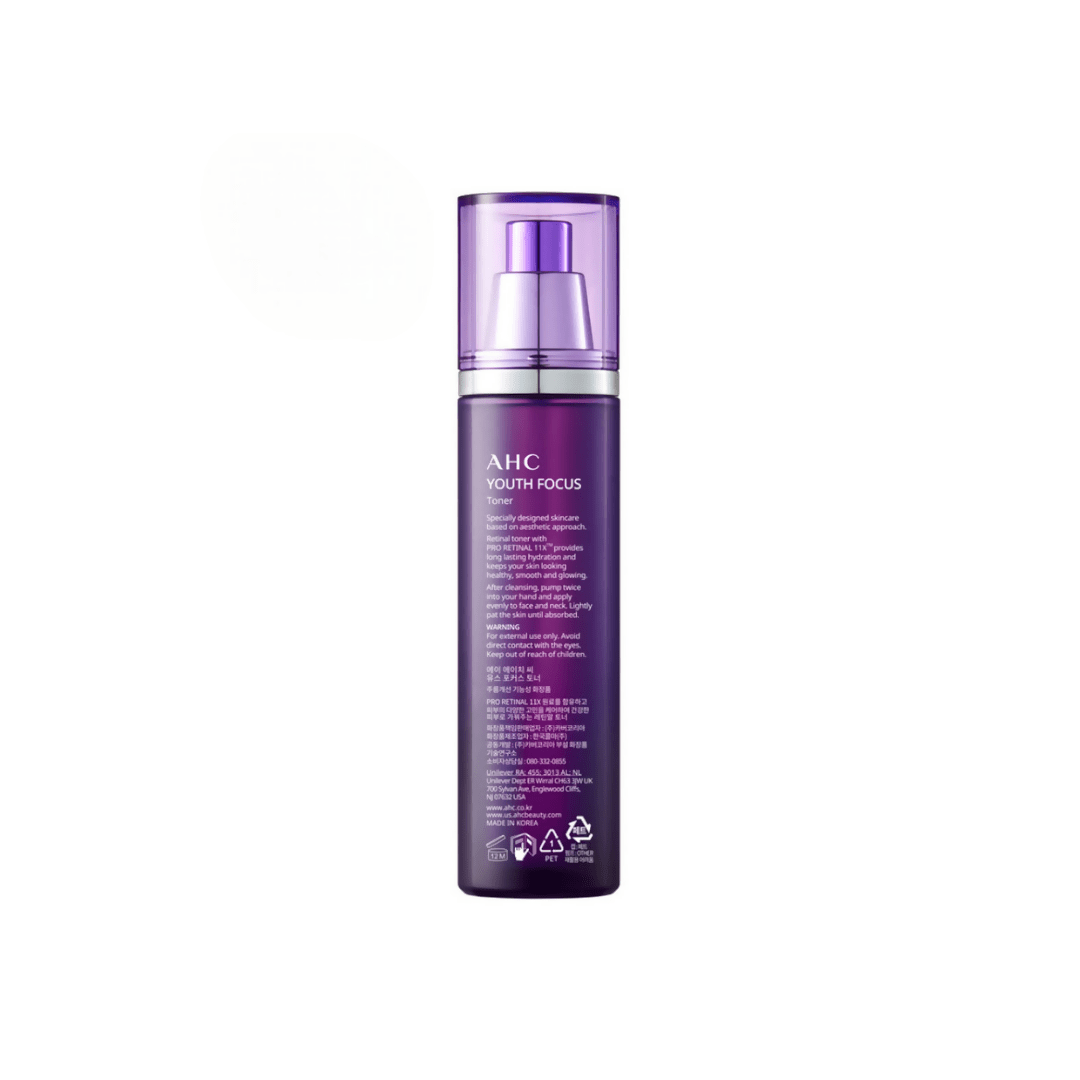 AHC Youth Focus Anti-Ageing Hydrating Face Toner With Pro Retinal 11X - Korean skincare