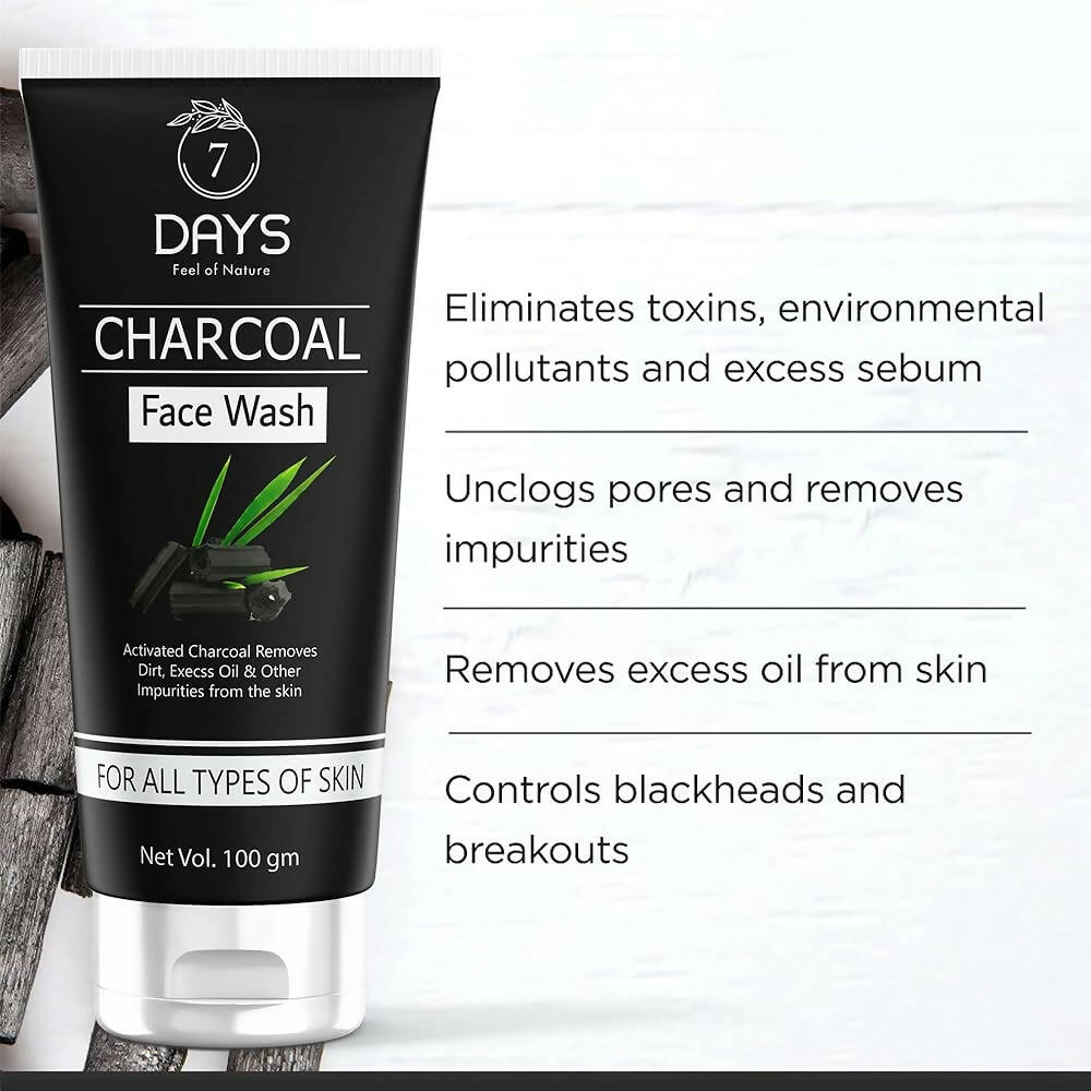 7 Days Activated Charcoal Face Wash - Distacart