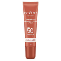 Thumbnail for Dot & Key Barrier Repair Ceramide & Peptide SPF 50 Lip Balm - Warm Nude - Distacart