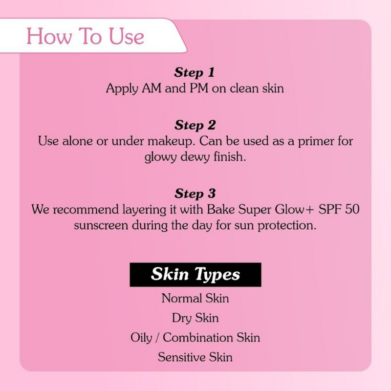 Bake Super Glow+ Glazed Peptide Barrier Repair Moisturizer - Distacart