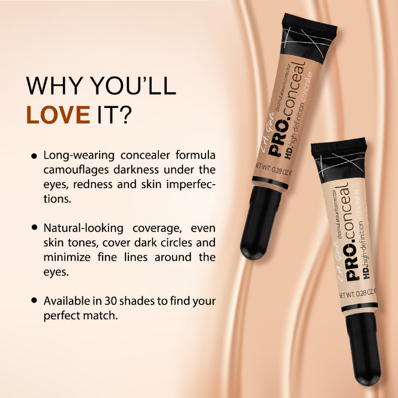 L.A. Girl HD Pro Conceal - Cool Nude - Distacart