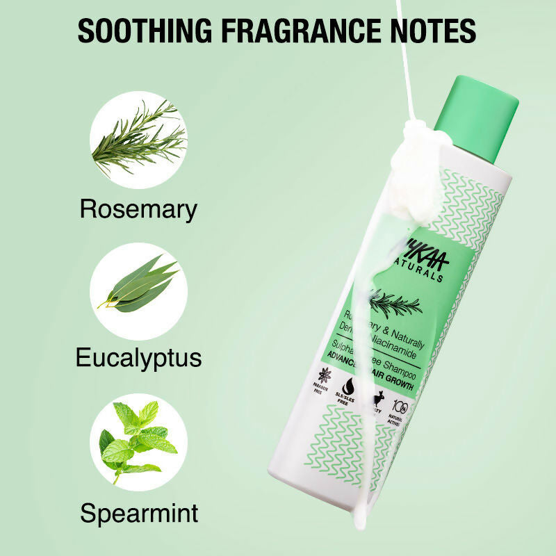 Nykaa Naturals Advanced Hair Growth Shampoo With Rosemary & Naturally Derived Niacinamide