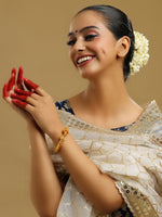 Thumbnail for Ruby Raang Golden Bangle